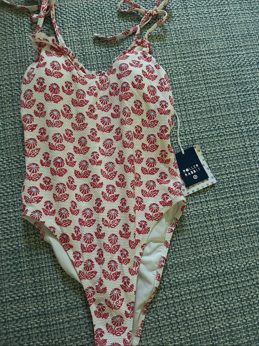 Roller Rabbit Red and White One-Piece Swimsuit